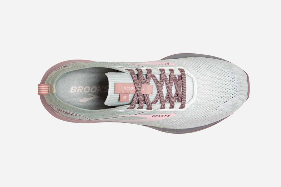 Ricochet 3 Road Brooks Running Shoes NZ Womens - White/Pink - DVCPXR-129